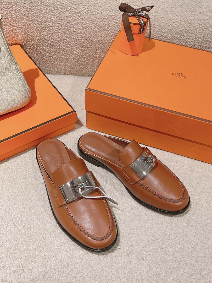 Hermes OZ Mule H212296Zv02340 Shoes H990014 - Euro 35=US 4 - View 1