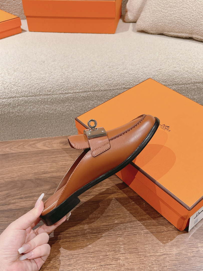 Hermes OZ Mule H212296Zv02340 Shoes H990014 - Euro 35=US 4 - View 4