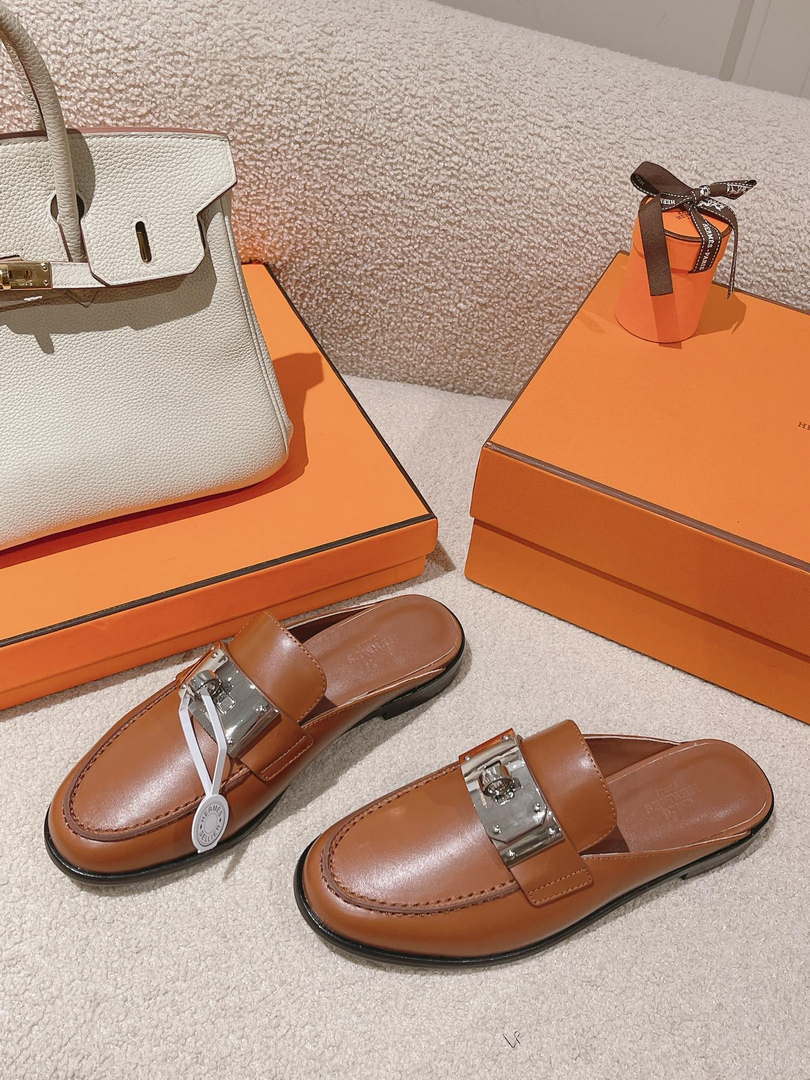 Hermes OZ Mule H212296Zv02340 Shoes H990014 - Euro 35=US 4 - View 9