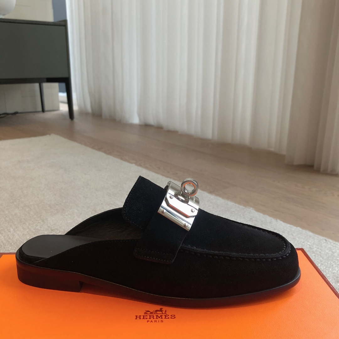 Hermes OZ Mule H212296Zv02340 Shoes H990017 - Euro 35=US 4 - View 7