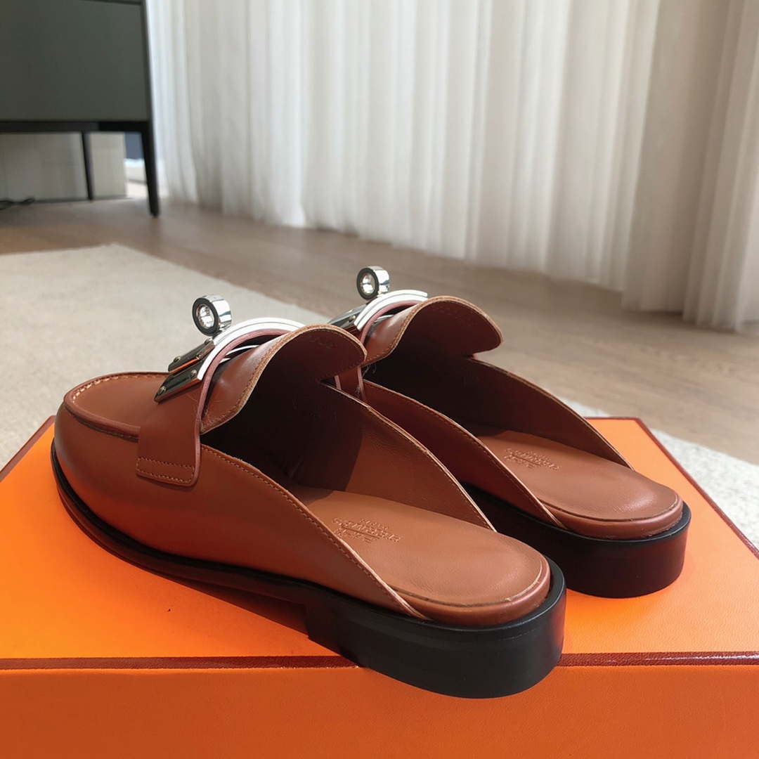 Hermes OZ Mule H212296Zv02340 Shoes H990018 - Euro 35=US 4 - View 6