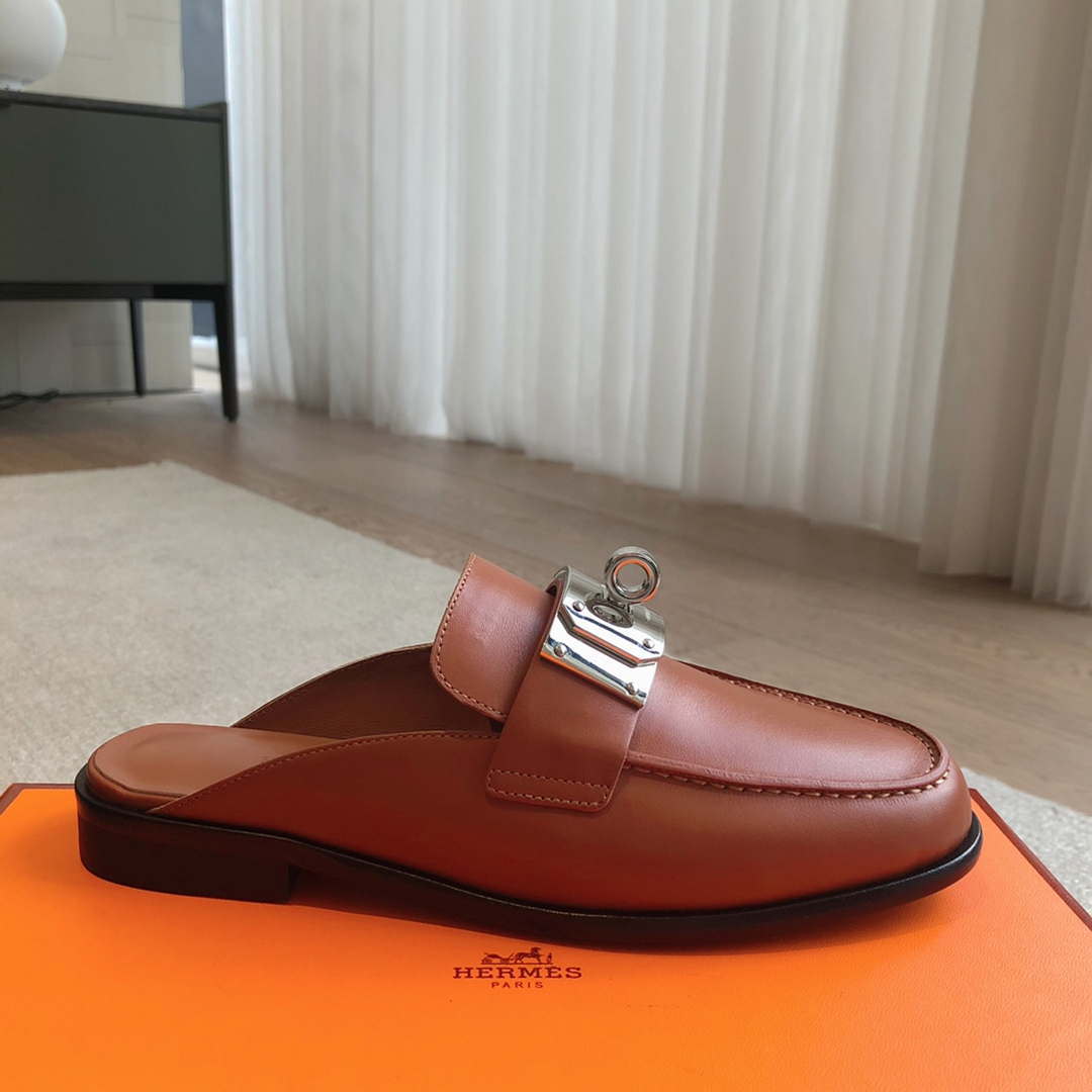 Hermes OZ Mule H212296Zv02340 Shoes H990018 - Euro 35=US 4 - View 7