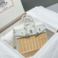 Hermes Picnic Sellier Birkin 25 Barenia Palladium Hardware H21800 - Default Title - View 1