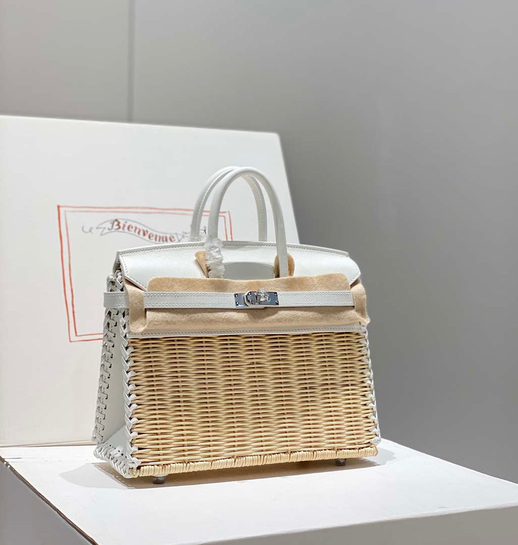 Hermes Picnic Sellier Birkin 25 Barenia Palladium Hardware H21800
