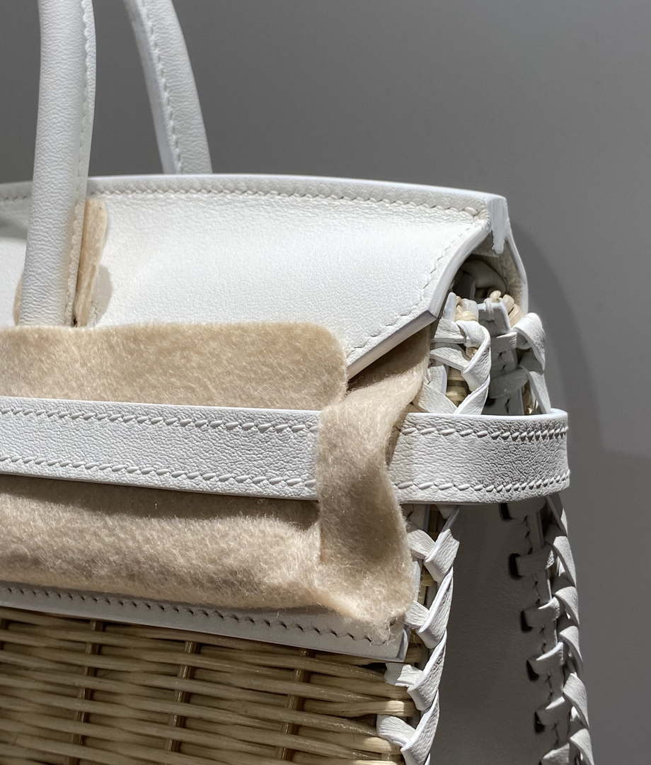 Hermes Picnic Sellier Birkin 25 Barenia Palladium Hardware H21800