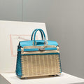 Hermes Picnic Sellier Birkin 25 Barenia Palladium Hardware H21801 - Default Title - View 1