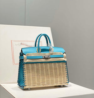 Hermes Picnic Sellier Birkin 25 Barenia Palladium Hardware H21801 - Default Title - View 1