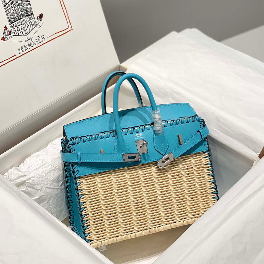 Hermes Picnic Sellier Birkin 25 Barenia Palladium Hardware H21801