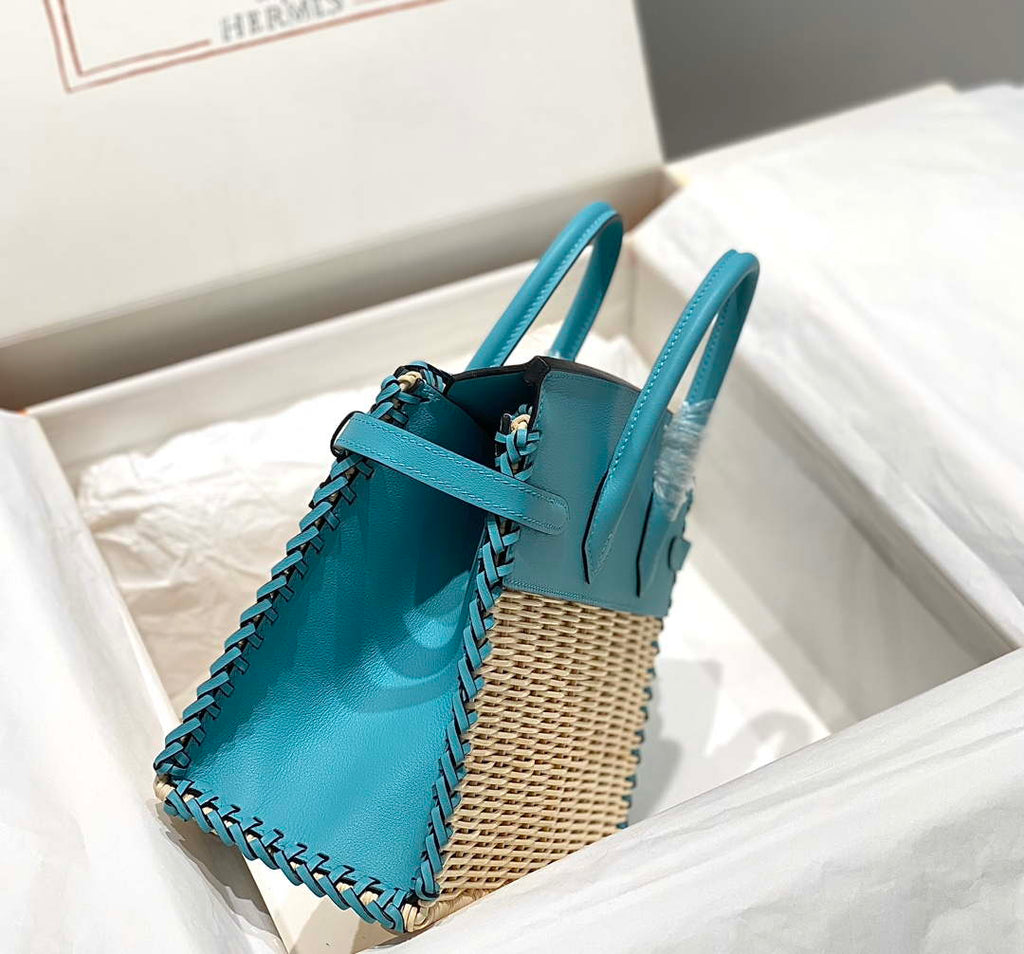 Hermes Picnic Sellier Birkin 25 Barenia Palladium Hardware H21801