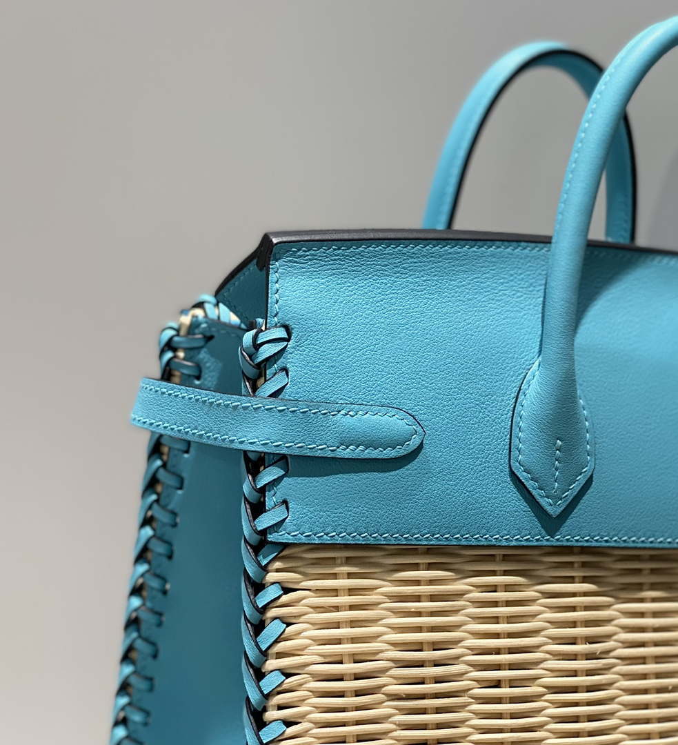 Hermes Picnic Sellier Birkin 25 Barenia Palladium Hardware H21801 - Default Title - View 6