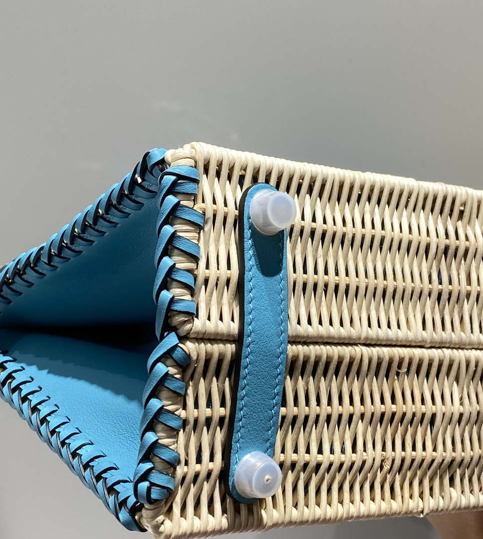 Hermes Picnic Sellier Birkin 25 Barenia Palladium Hardware H21801 - Default Title - View 8