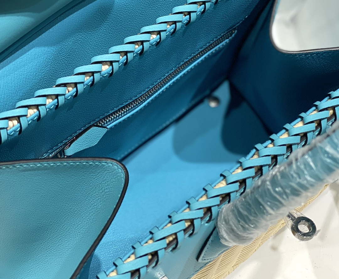 Hermes Picnic Sellier Birkin 25 Barenia Palladium Hardware H21801 - Default Title - View 9