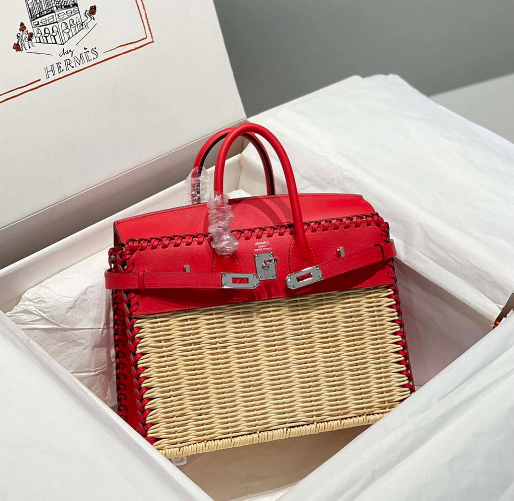 Hermes Picnic Sellier Birkin 25 Barenia Palladium Hardware H21802