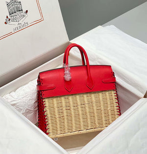Hermes Picnic Sellier Birkin 25 Barenia Palladium Hardware H21802 - Default Title - View 3