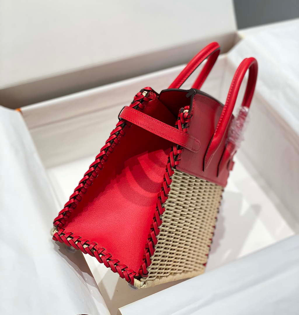Hermes Picnic Sellier Birkin 25 Barenia Palladium Hardware H21802