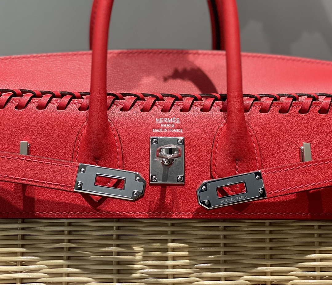 Hermes Picnic Sellier Birkin 25 Barenia Palladium Hardware H21802 - Default Title - View 5