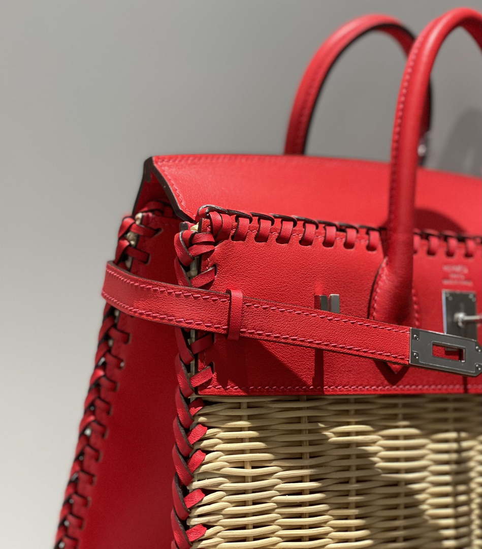 Hermes Picnic Sellier Birkin 25 Barenia Palladium Hardware H21802 - Default Title - View 6
