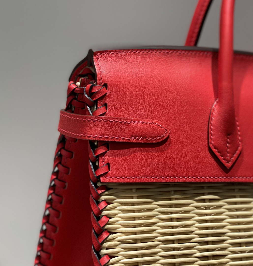 Hermes Picnic Sellier Birkin 25 Barenia Palladium Hardware H21802 - Default Title - View 7