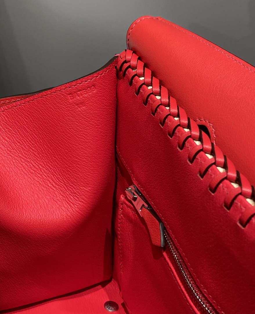 Hermes Picnic Sellier Birkin 25 Barenia Palladium Hardware H21802 - Default Title - View 9
