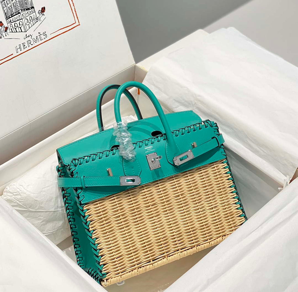 Hermes Picnic Sellier Birkin 25 Barenia Palladium Hardware H21803