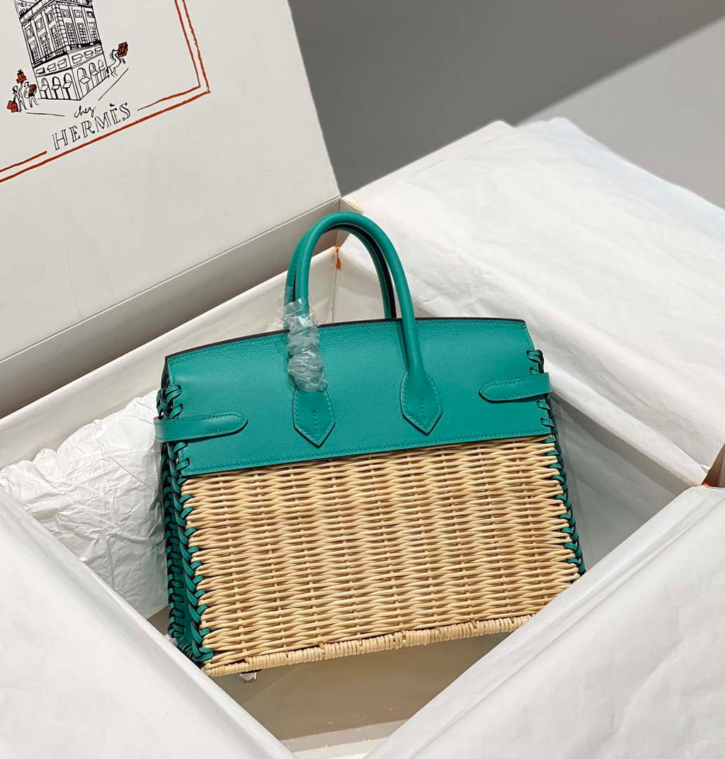 Hermes Picnic Sellier Birkin 25 Barenia Palladium Hardware H21803