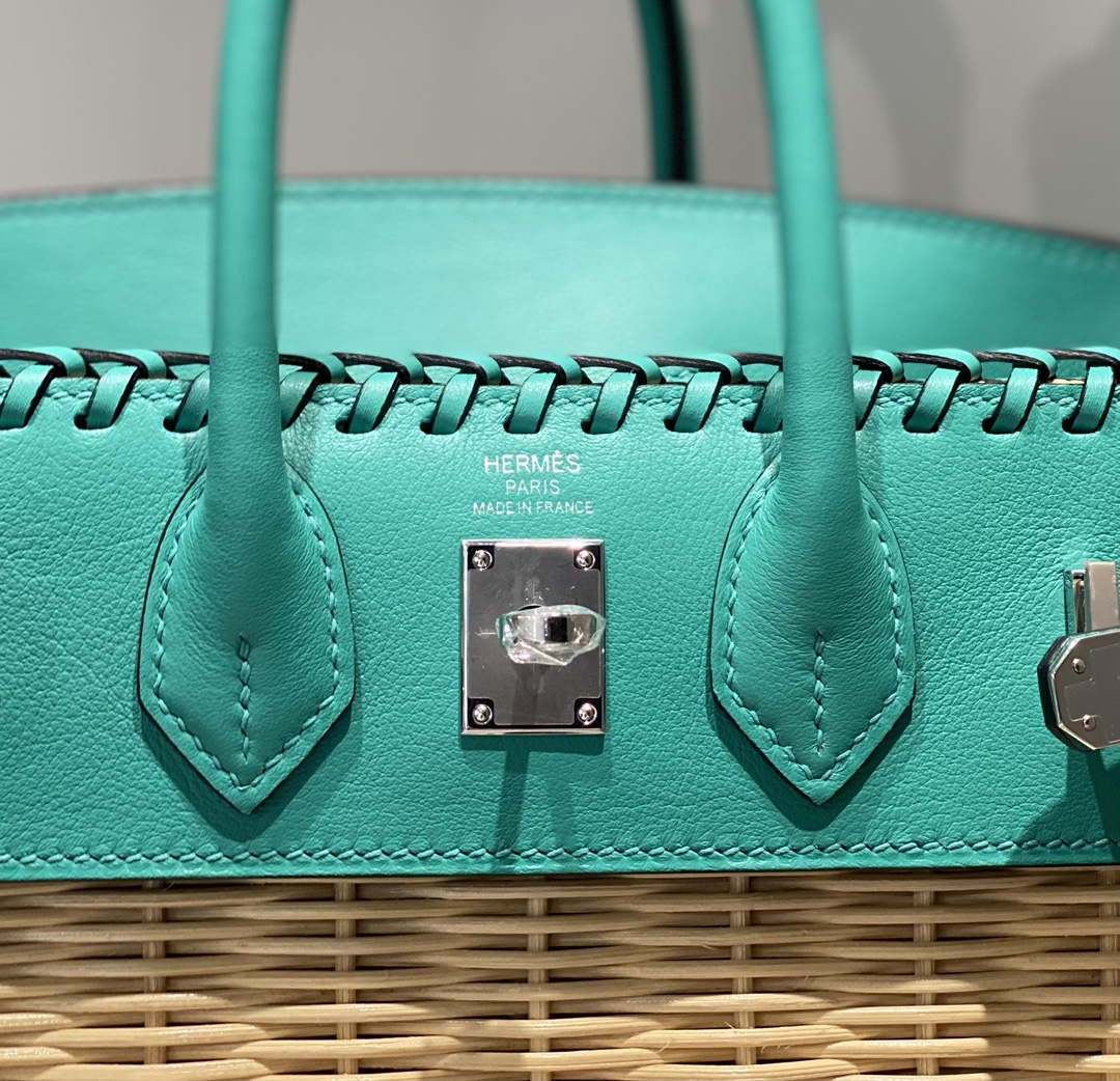 Hermes Picnic Sellier Birkin 25 Barenia Palladium Hardware H21803 - Default Title - View 5