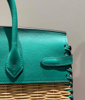 Hermes Picnic Sellier Birkin 25 Barenia Palladium Hardware H21803 - Default Title - View 7