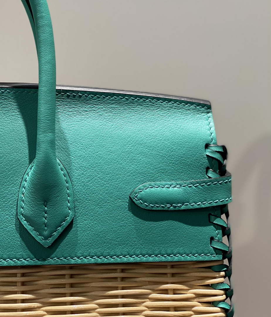 Hermes Picnic Sellier Birkin 25 Barenia Palladium Hardware H21803 - Default Title - View 7