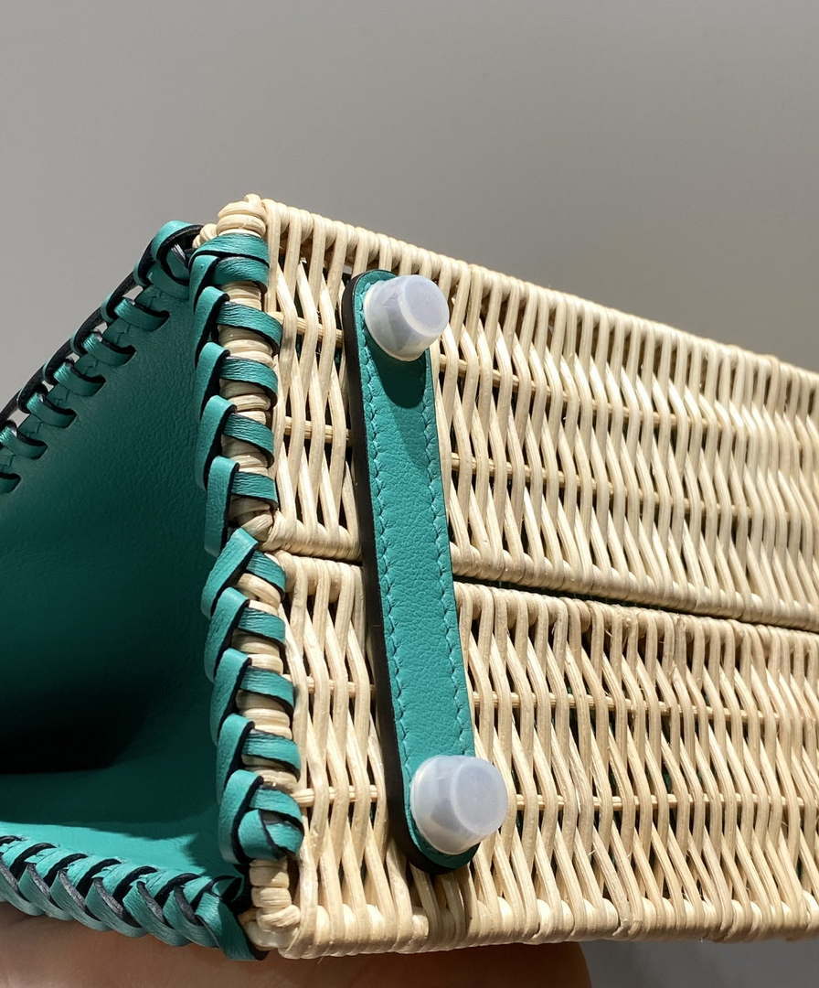 Hermes Picnic Sellier Birkin 25 Barenia Palladium Hardware H21803 - Default Title - View 8
