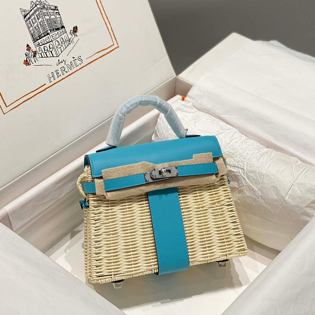 Hermes Picnic Sellier Kelly 22 Barenia Palladium Hardware H21805