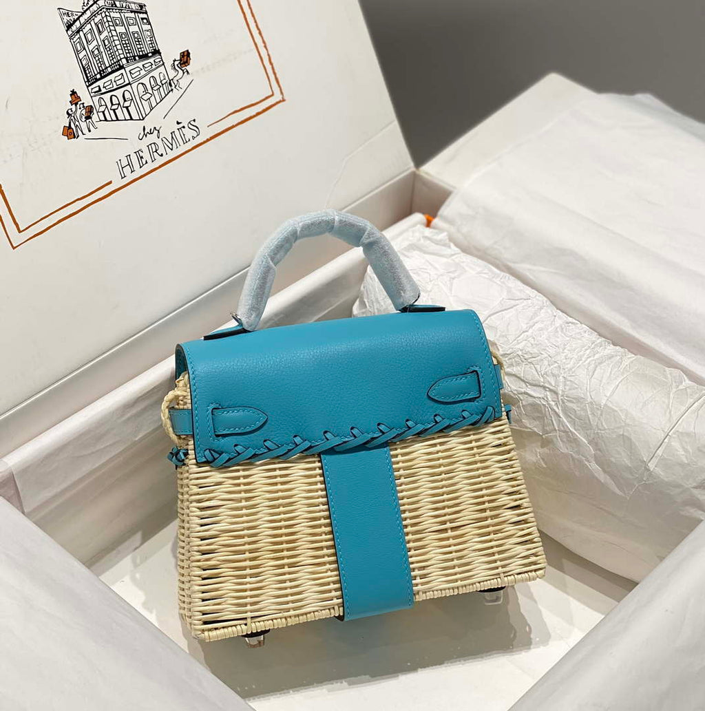 Hermes Picnic Sellier Kelly 22 Barenia Palladium Hardware H21805