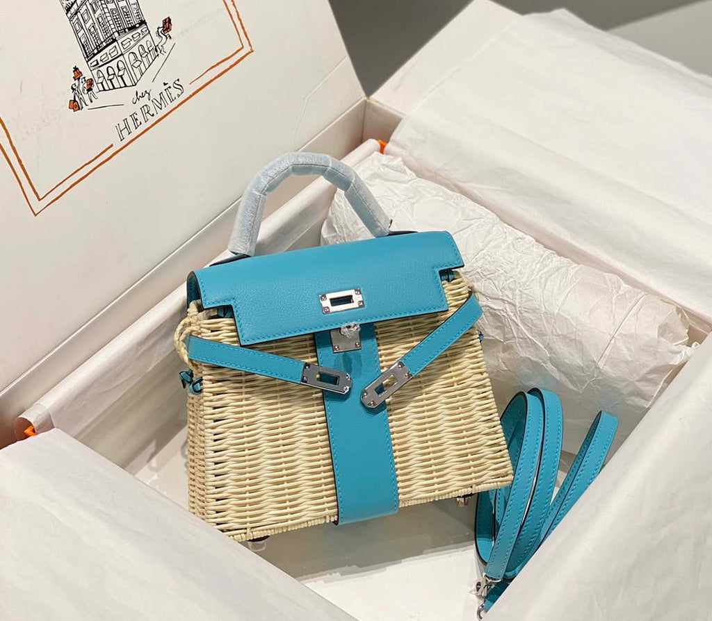 Hermes Picnic Sellier Kelly 22 Barenia Palladium Hardware H21805