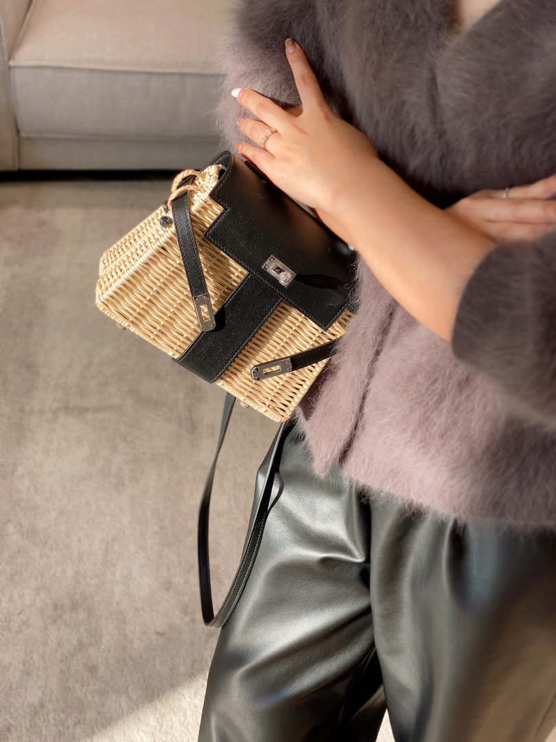 Hermes Picnic Sellier Kelly 22 Barenia Palladium Hardware H21806