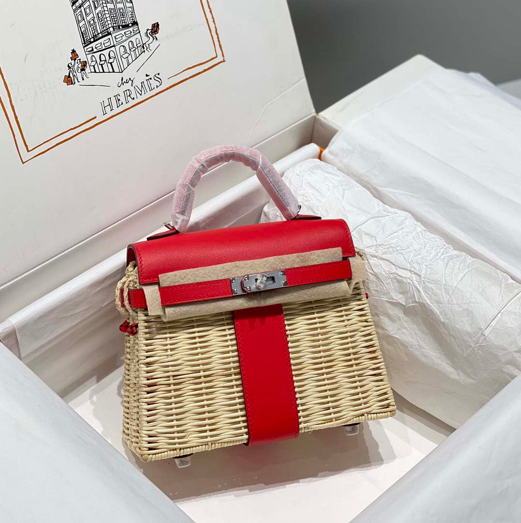 Hermes Picnic Sellier Kelly 22 Barenia Palladium Hardware H21807