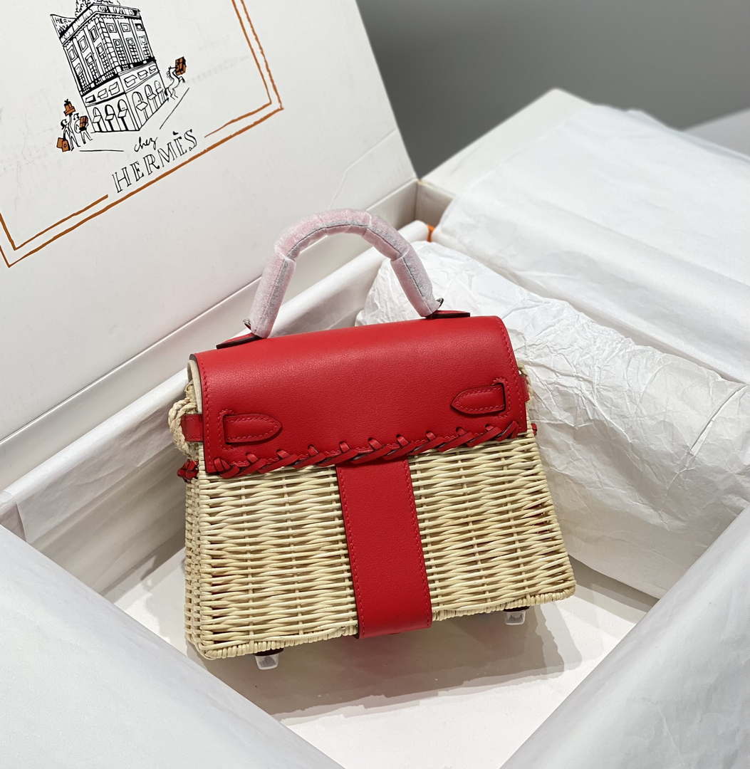 Hermes Picnic Sellier Kelly 22 Barenia Palladium Hardware H21807 - Default Title - View 2