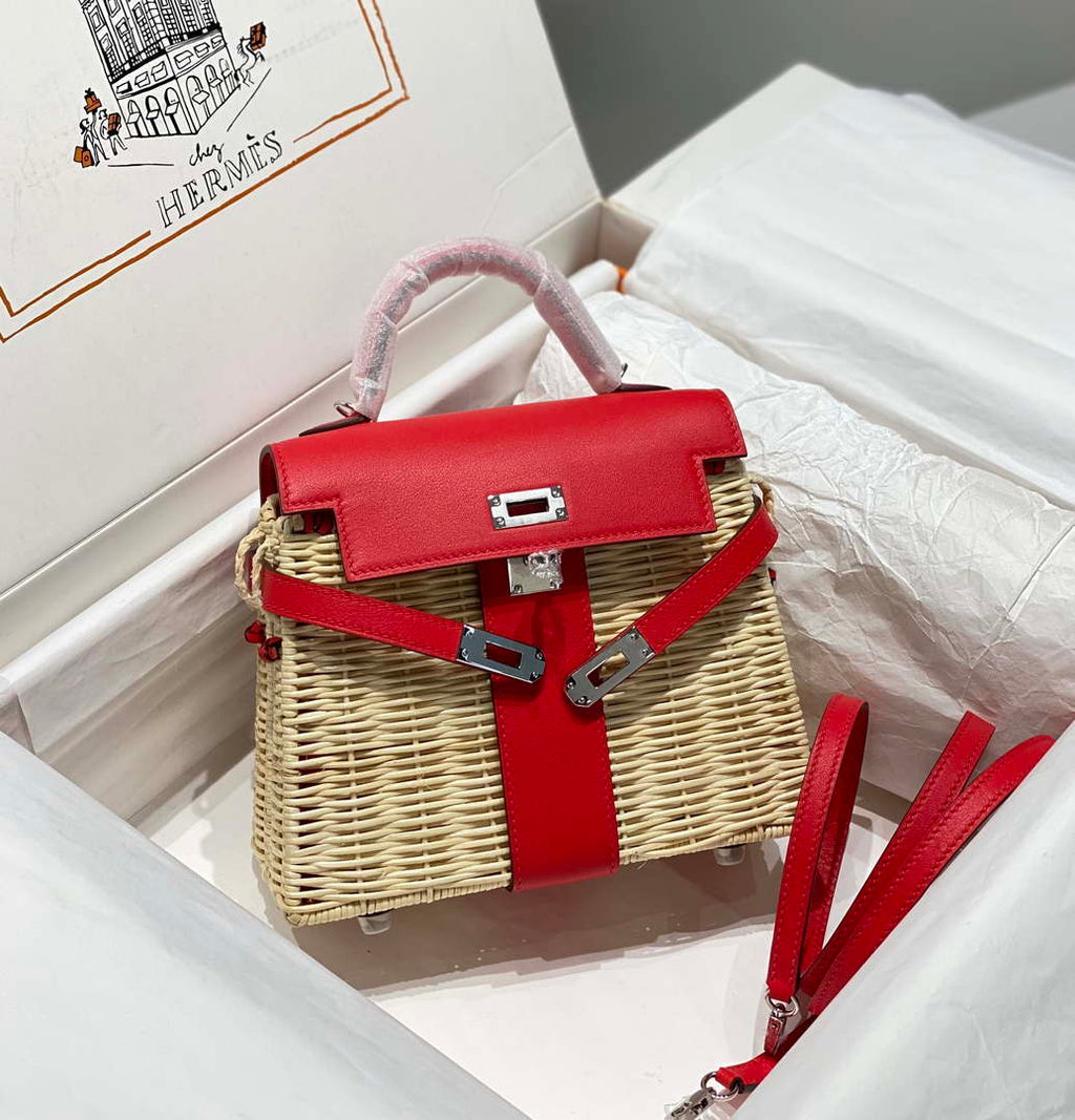 Hermes Picnic Sellier Kelly 22 Barenia Palladium Hardware H21807