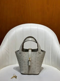 Hermes Picotin Ostrich Bag Lock 14cm 18cm H330300