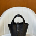 Hermes Picotin Ostrich Bag Lock 14cm 18cm H330304