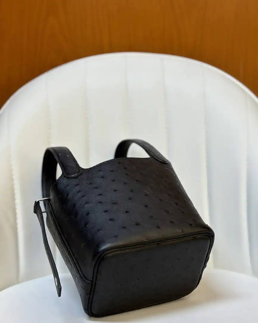 Hermes Picotin Ostrich Bag Lock 14cm 18cm H330304