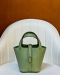 Hermes Picotin Ostrich Bag Lock 14cm 18cm H330306