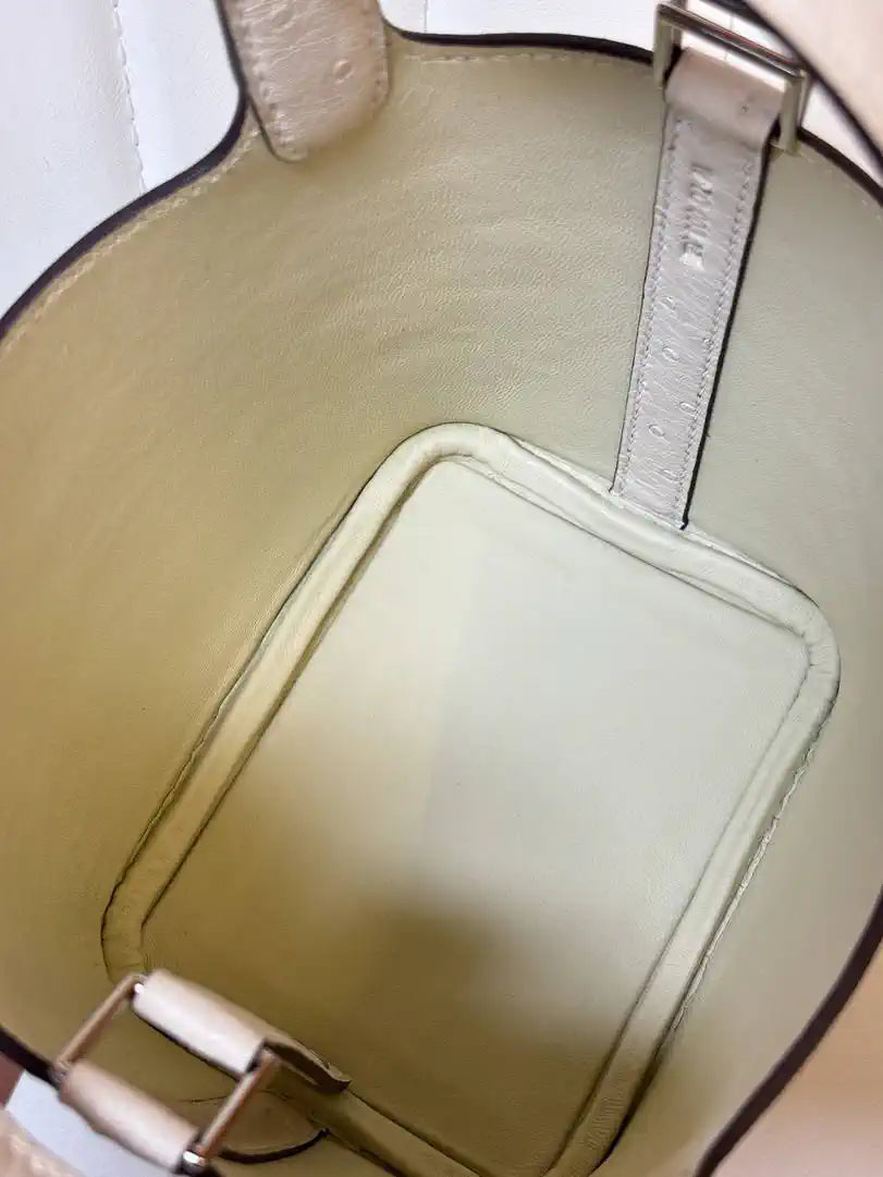 Hermes Picotin Ostrich Bag Lock 14cm 18cm H330308
