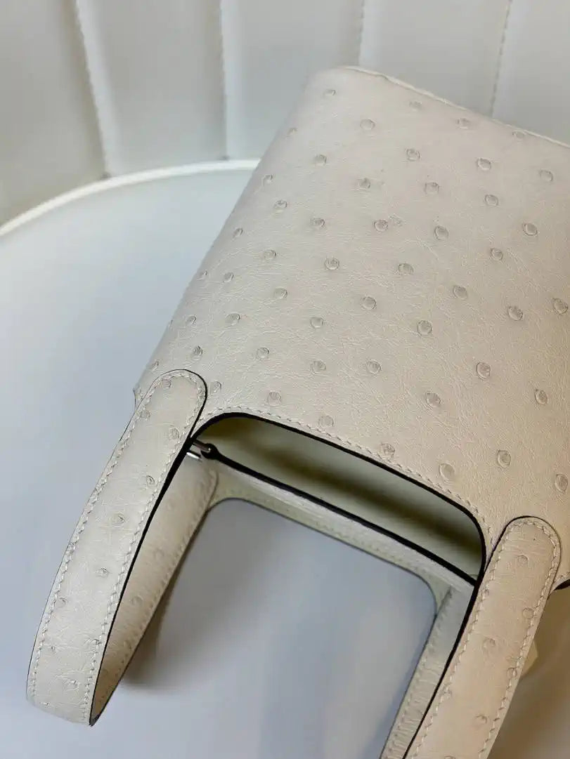 Hermes Picotin Ostrich Bag Lock 14cm 18cm H330308