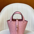 Hermes Picotin Ostrich Bag Lock 14cm 18cm H330310