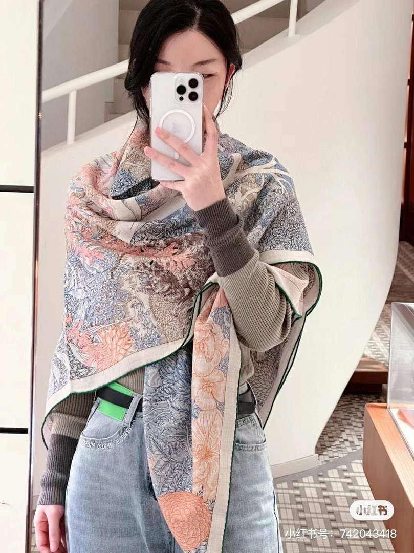 Hermes Retourala Nature Scarves H22705 - Default Title - View 1