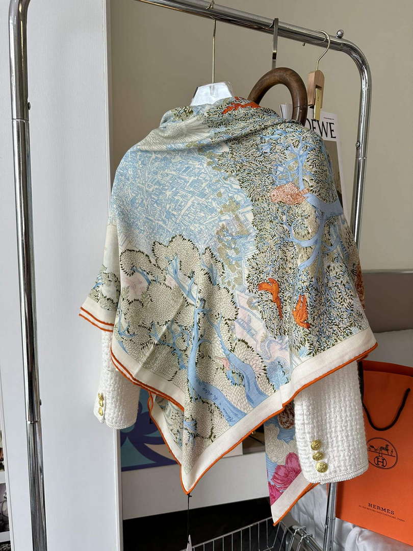 Hermes Retourala Nature Scarves H22707