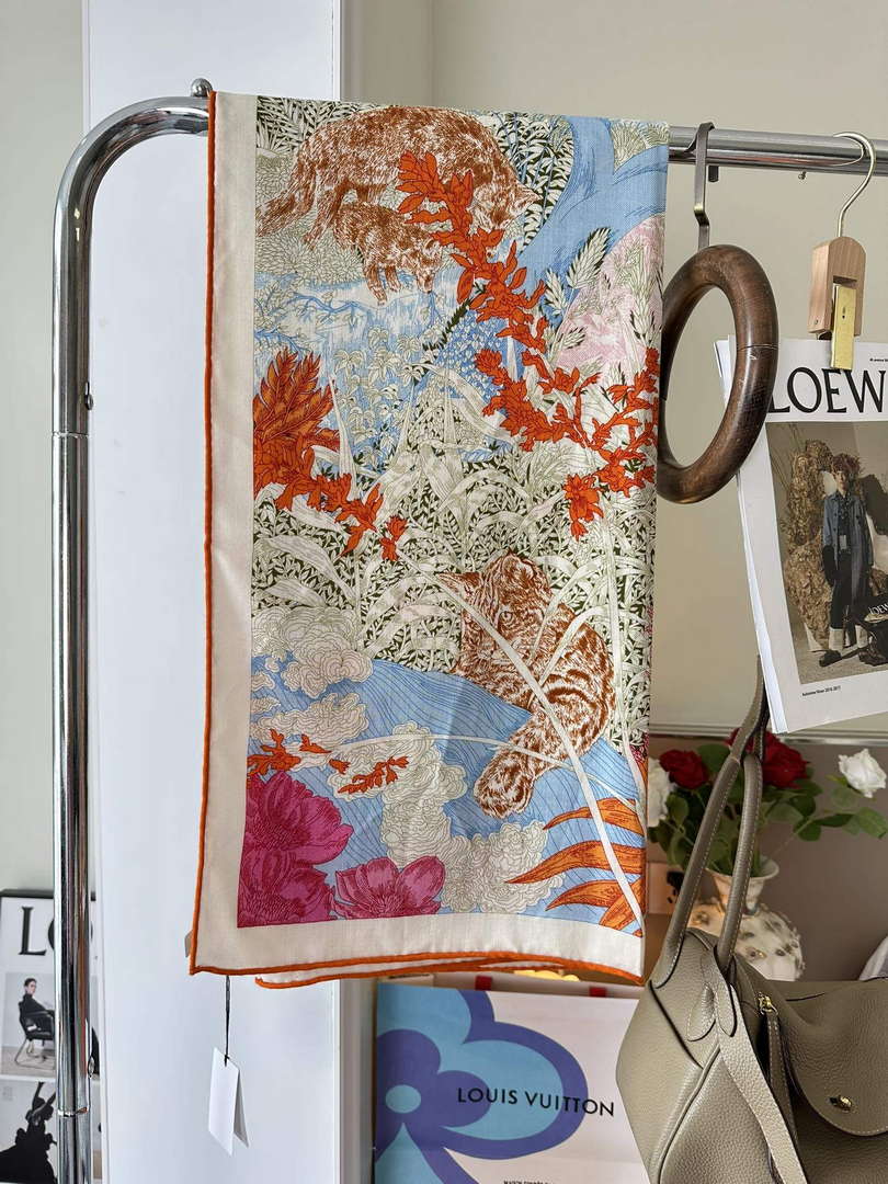 Hermes Retourala Nature Scarves H22707