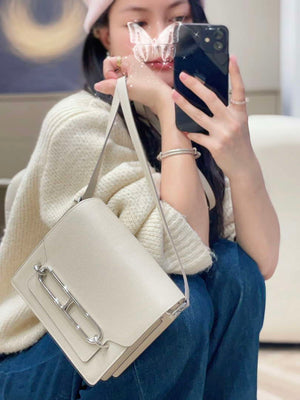 Hermes Roulis Mini Bag Evercolor Leather H233001 - Gold - View 10