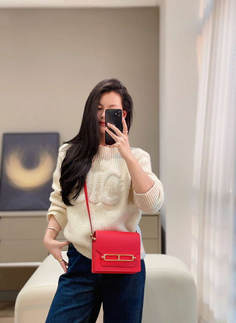 Hermes Roulis Mini Bag Evercolor Leather H233007