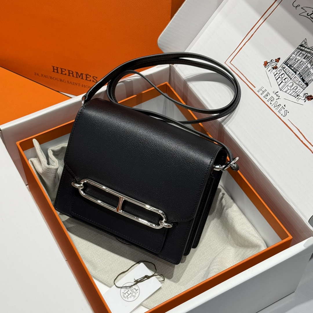 Hermes Roulis Mini Bag Evercolor Leather H233010 - Gold - View 2
