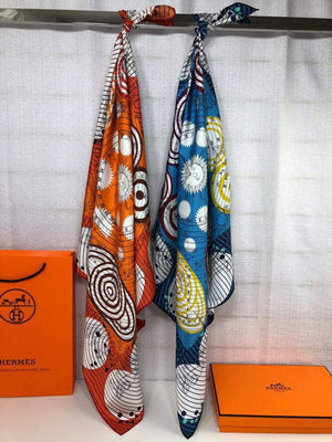 Hermes H001829S Scarves Cavalcades Scarf 90 H50009 - Default Title - View 9